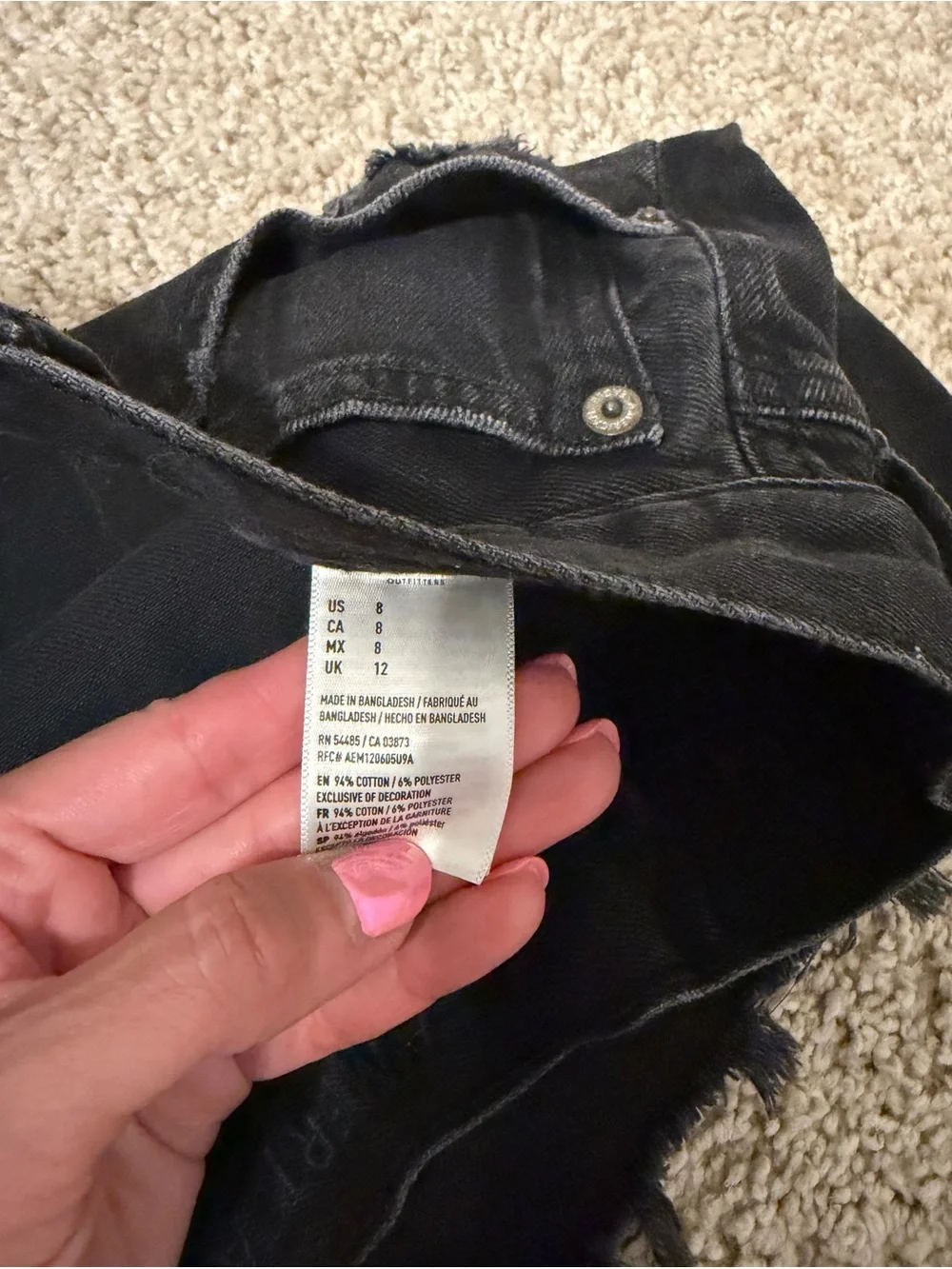 America Eagle Jean Shorts, Size 8!
